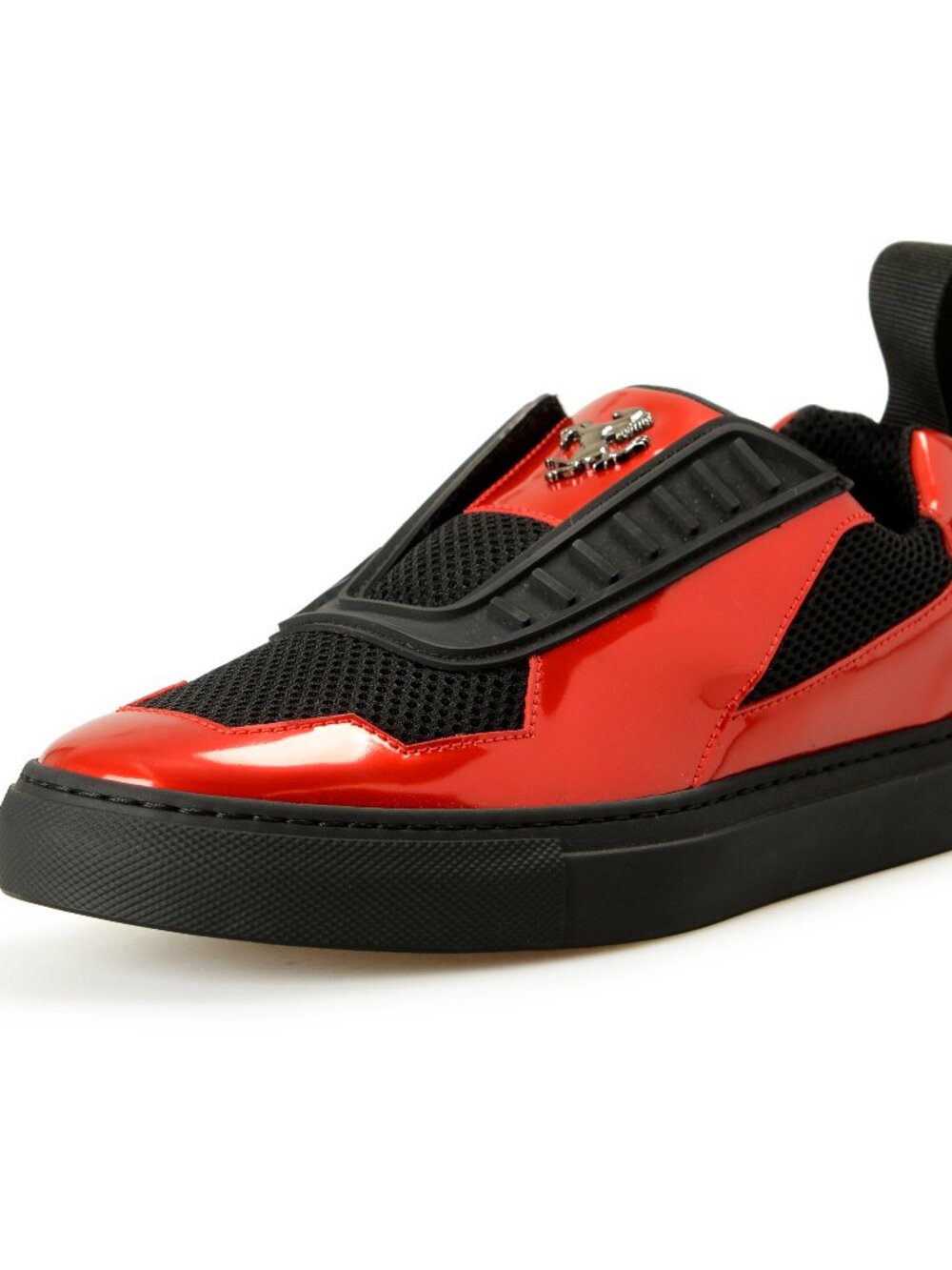Scuderia Ferrari Women's Red Patent Leather Sneakers Shoes US 6 IT 36